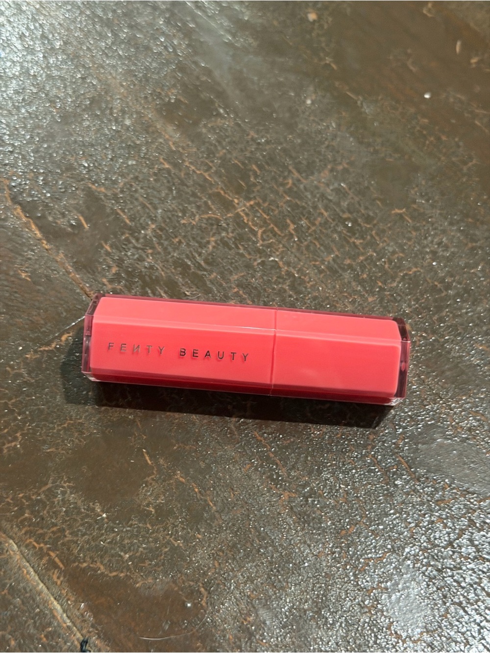 Fenty Beauty Coral-Pink lipgloss Bullet shade high’biscus